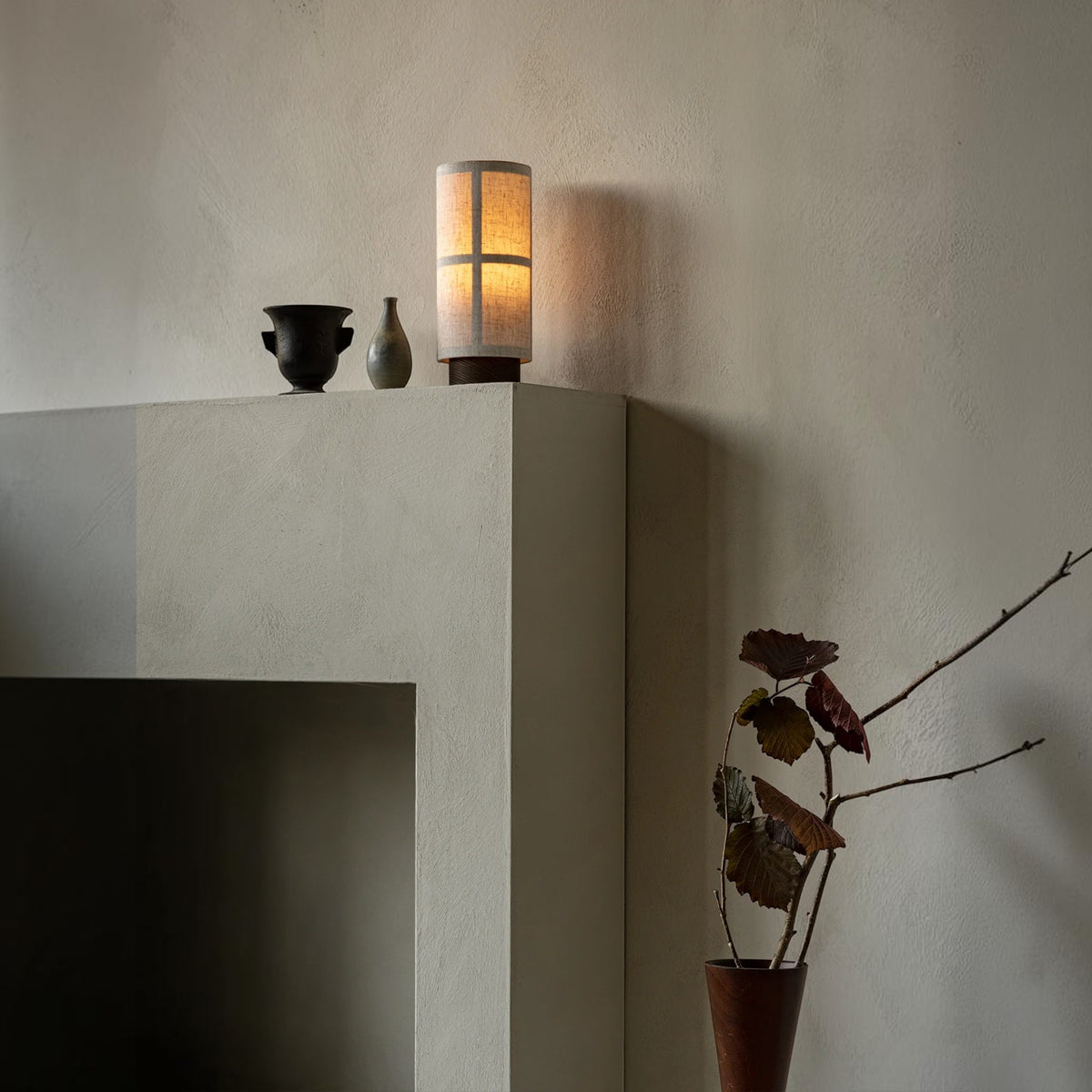 Audo CPH Hashira Linen Portable Table Lamp - Raw Portable Lamp Design Mode