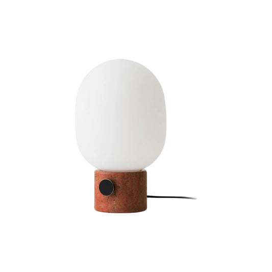 Audo CPH JWDA Large Sculptural Table Lamp - Red Travertine Table Lamp Design Mode