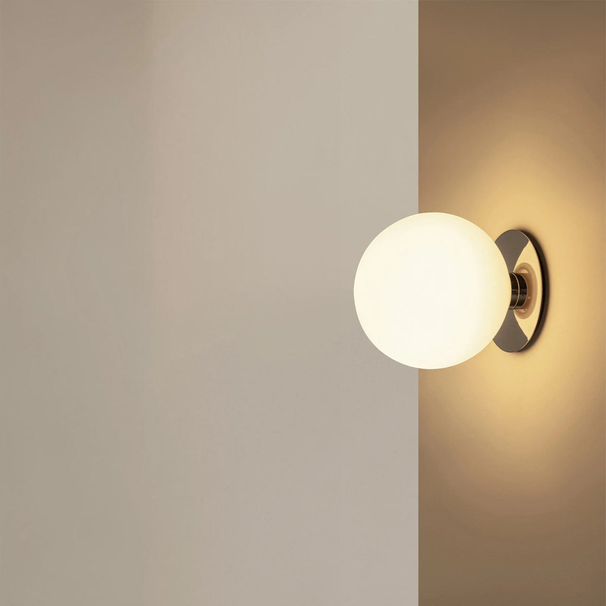 Audo CPH TR Bulb Matt Opal Ceiling/Wall Lamp - Black Wall Light Design Mode