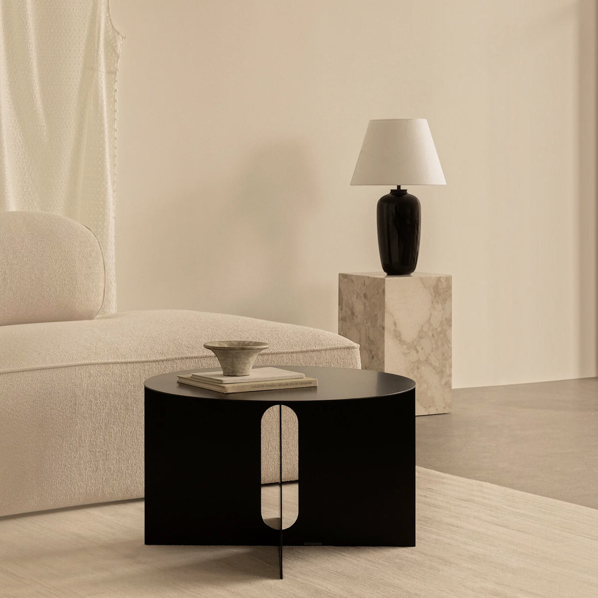 Audo CPH Torso Ceramic Table Lamp 57 cm Euro Plug Only - Black Table Lamp Design Mode
