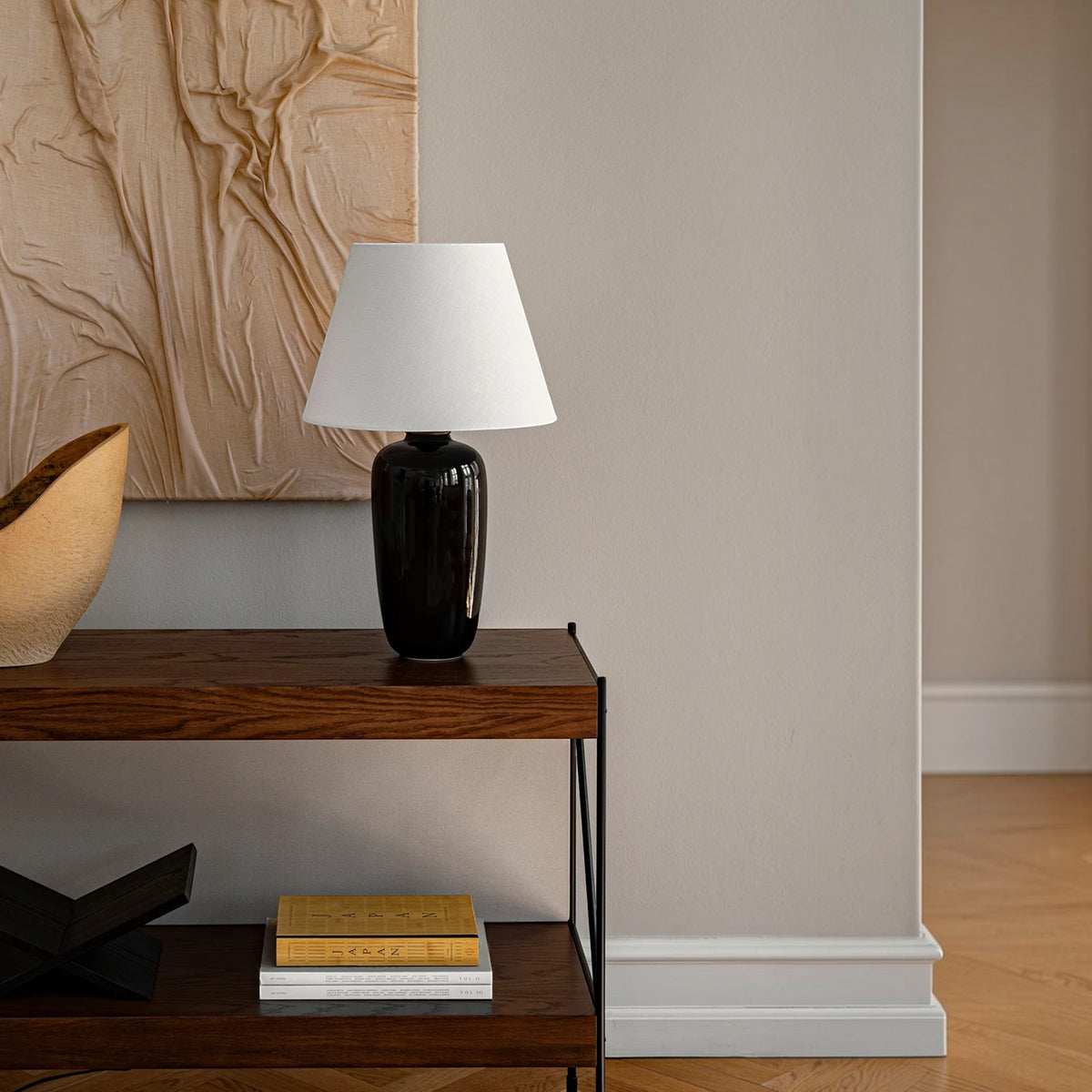 Audo CPH Torso Ceramic Table Lamp 57 cm Euro Plug Only - Black Table Lamp Design Mode