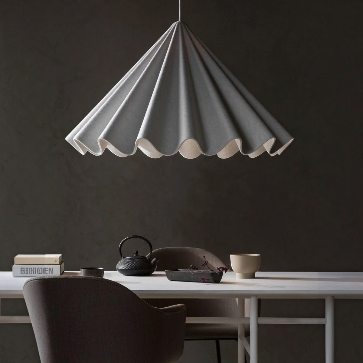 Audo CPH White Dancing Felt Pendant Light - Medium Pendant Light Design Mode