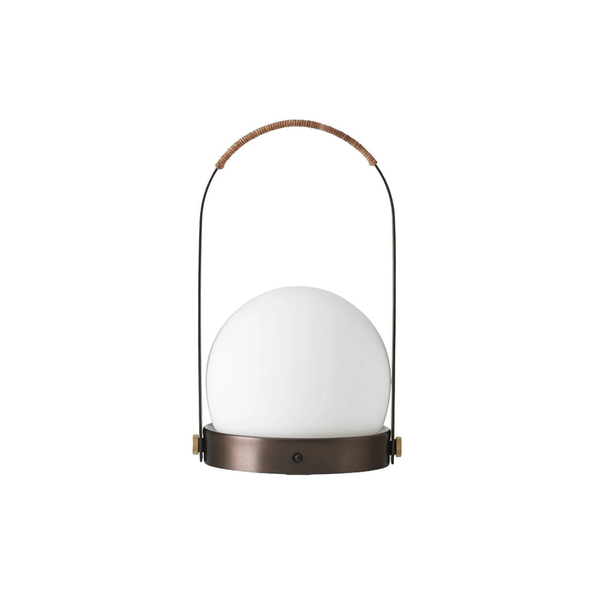 Audo CPH Carrie Leather Portable Lamp - Black Table Lamp Design Mode Bronzed Brass