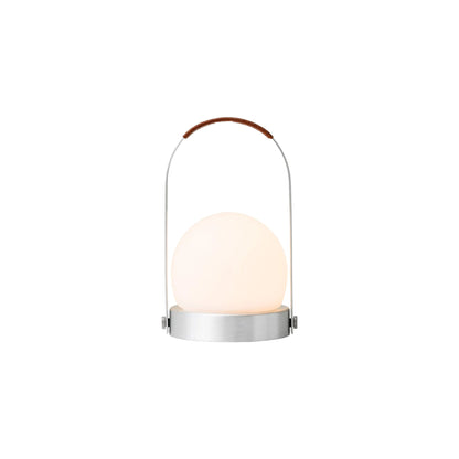 Audo CPH Carrie Leather Portable Lamp - Black Table Lamp Design Mode Brushed Aluminium