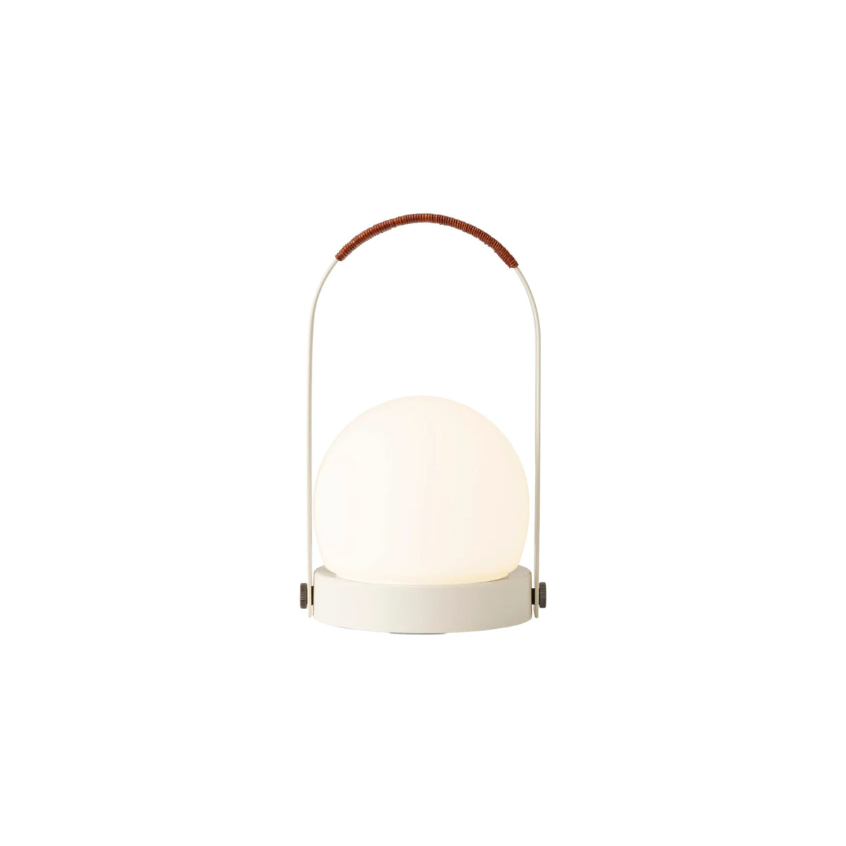 Audo CPH Carrie Leather Portable Lamp - Linen Blue Table Lamp Design Mode Ivory