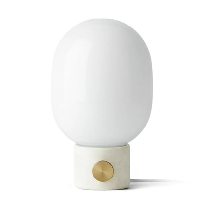 Audo CPH JWDA Sculptural Table Lamp - Polished Brass Table Lamp Design Mode Light Grey Concrete