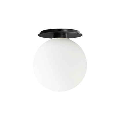 Audo CPH TR Bulb Matt Opal Ceiling/Wall Lamp - Brushed Brass Wall Light Design Mode Black