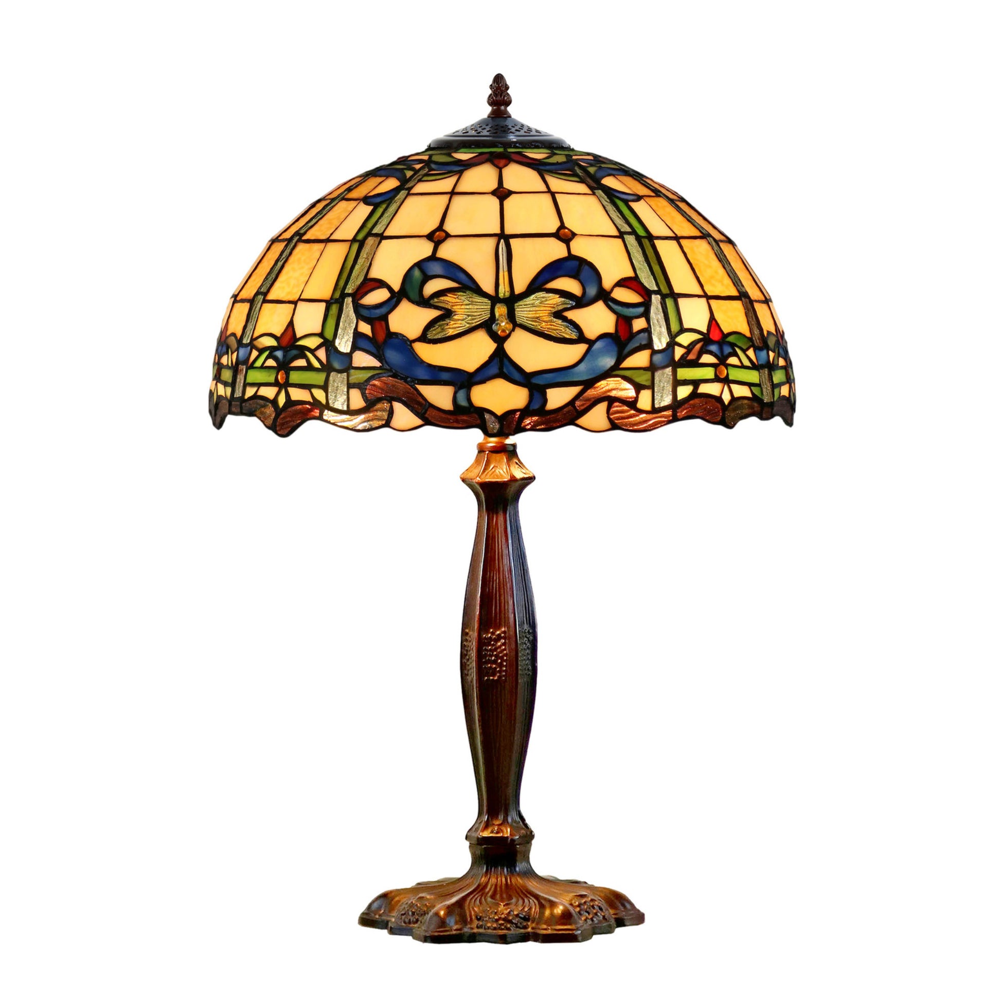 Aurora Tiffany Stained Glass Table Lamp Table Lamp G&G Bros