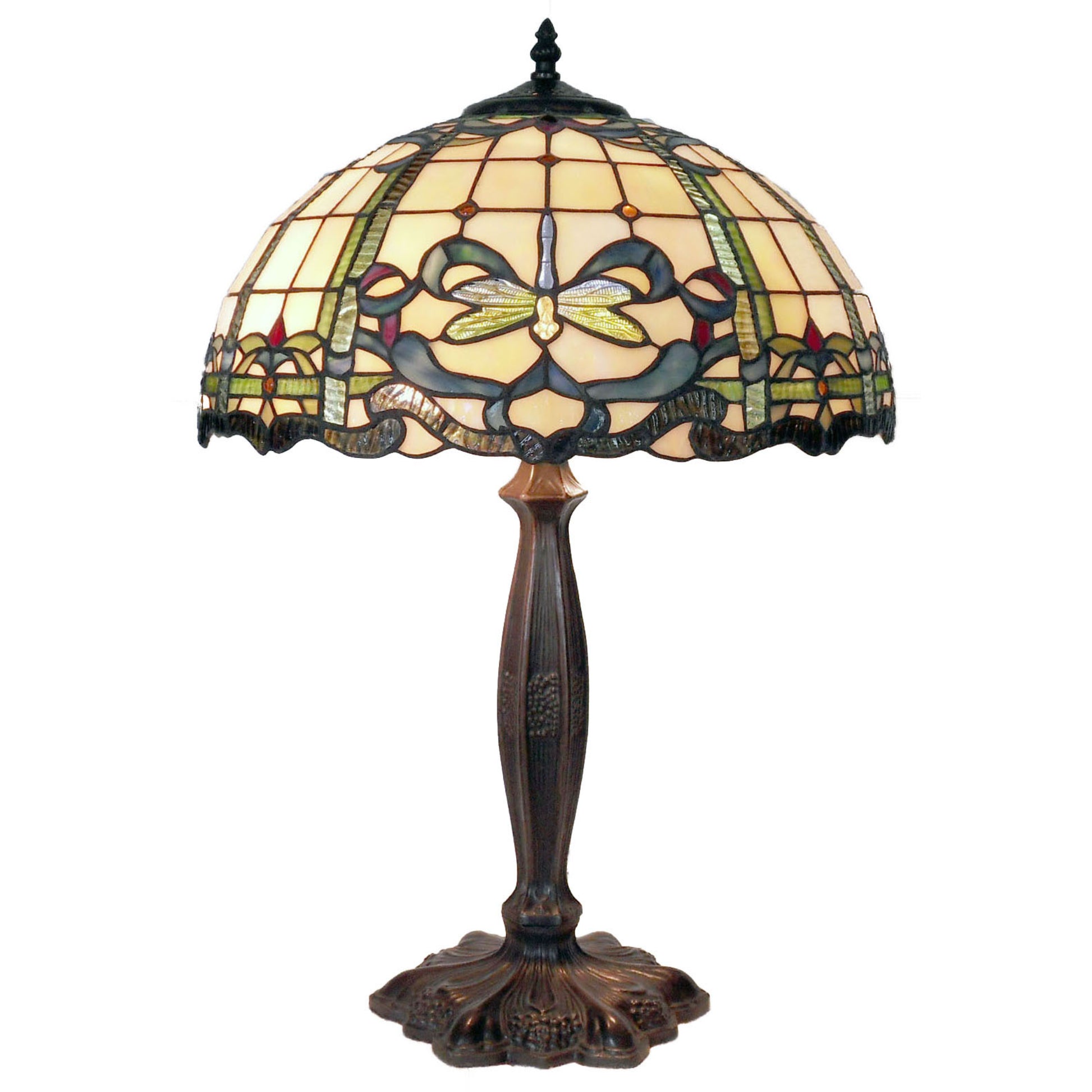 Aurora Tiffany Stained Glass Table Lamp Table Lamp G&G Bros
