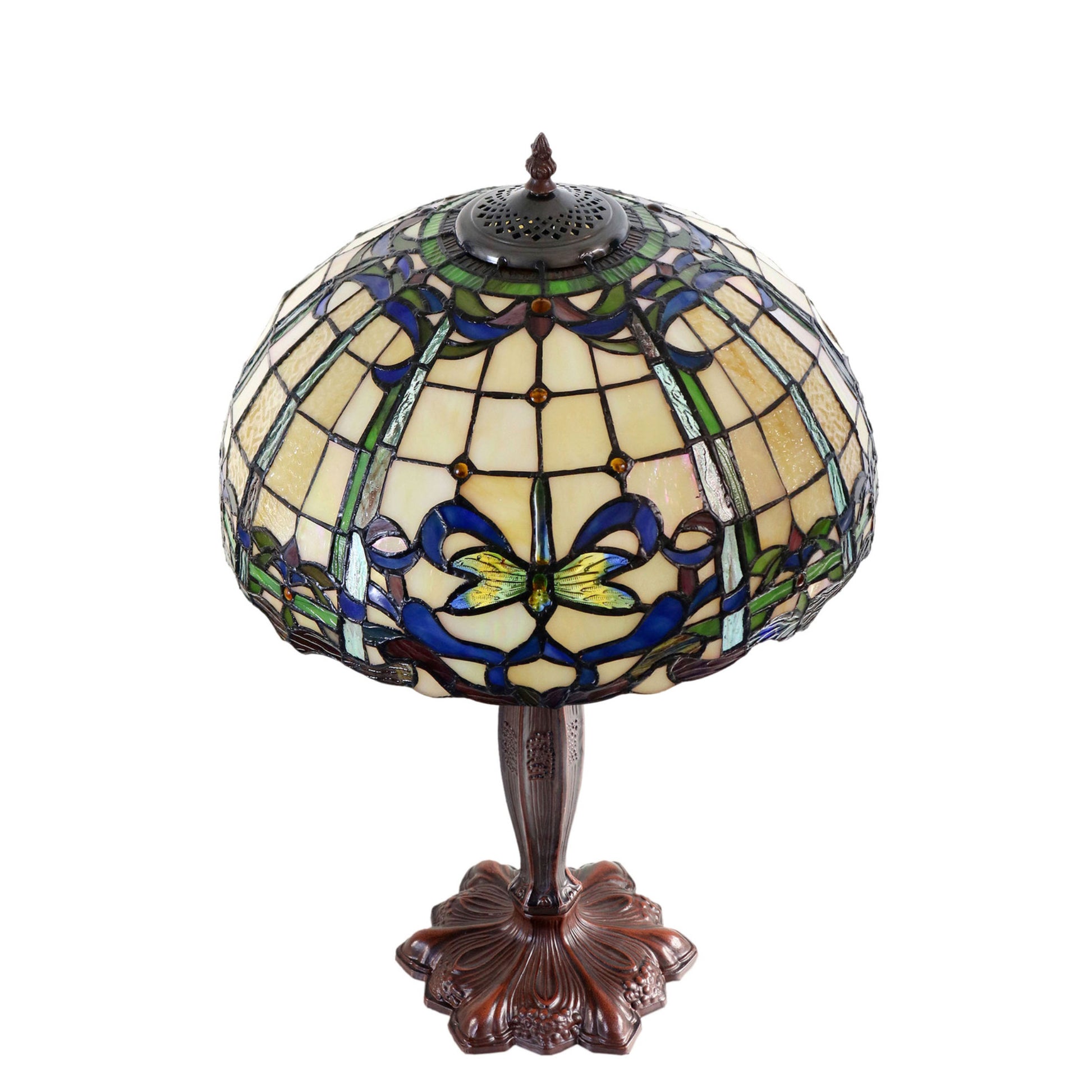 Aurora Tiffany Stained Glass Table Lamp Table Lamp G&G Bros