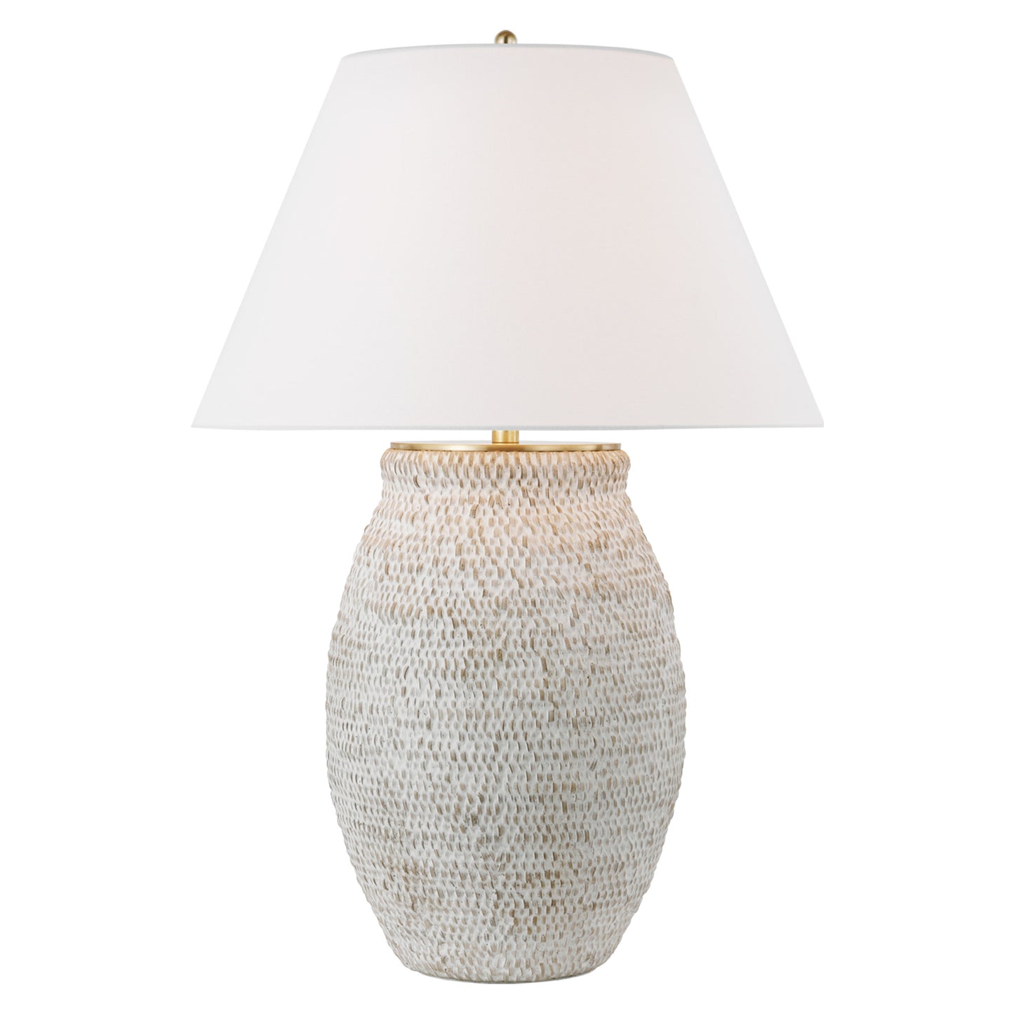 Marie Flanigan Avedon Small Linen Table Lamp - Plaster White Table Lamp Bloomingdales Lighting Large  