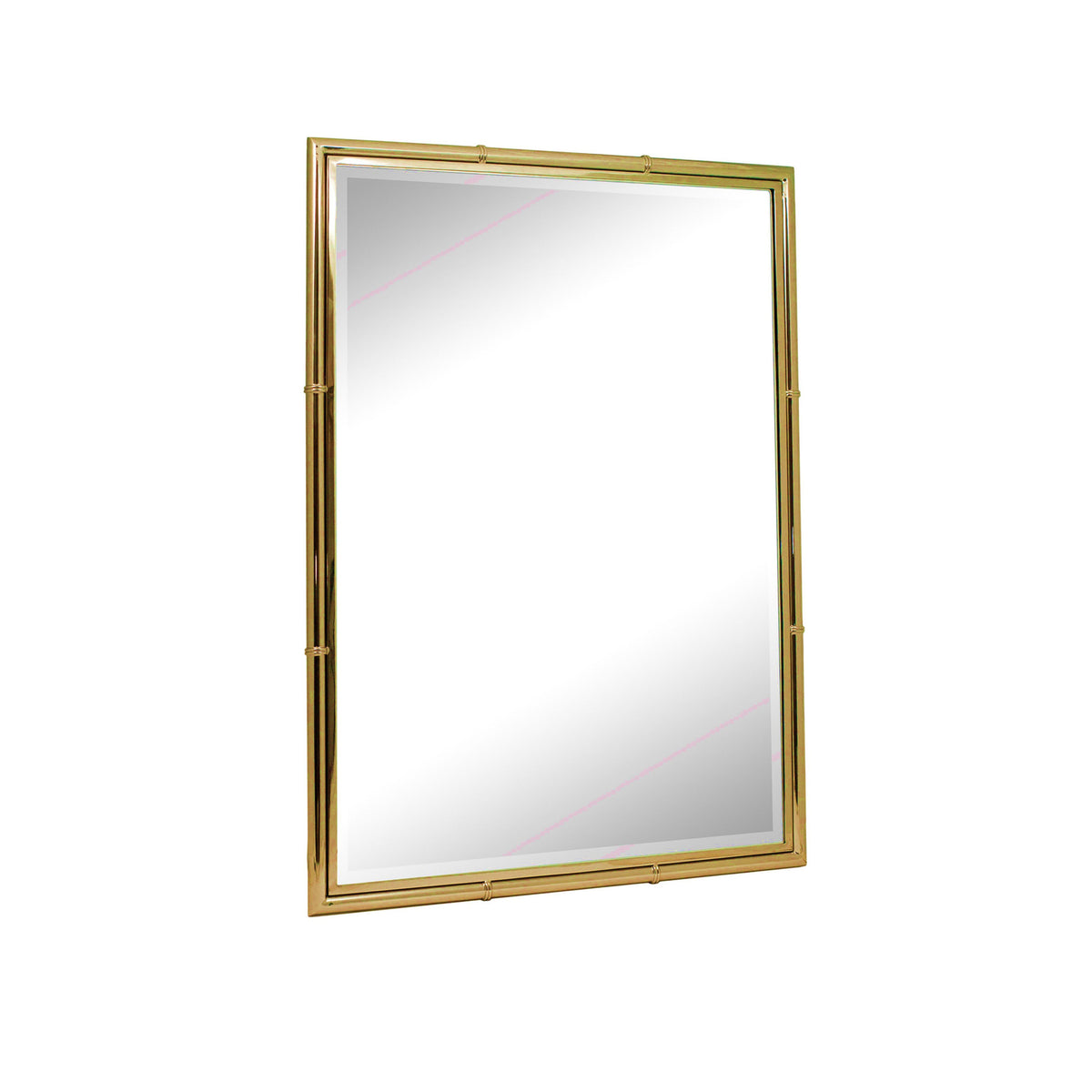 Bloomingdales Rectangle Bamboo Style Mirror Wall Mirror Bloomingdales Brass