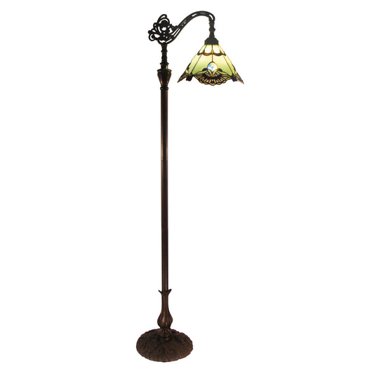 Benita Jade Edwardian Stained Glass Floor Lamp Floor Lamp G&G Bros