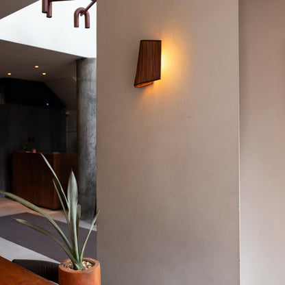Berlin Rattan Wall Sconce - Brown Wall Light Gypset Cargo