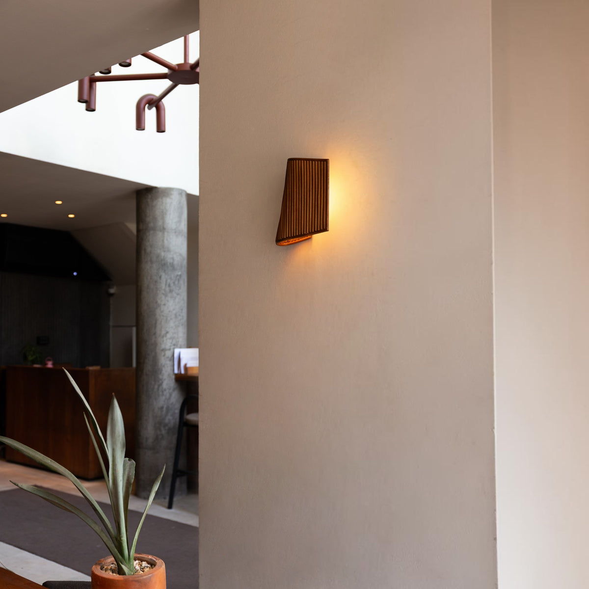 Berlin Rattan Wall Sconce - Brown Wall Light Gypset Cargo