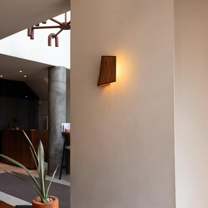 Berlin Rattan Wall Sconce - Brown Wall Light Gypset Cargo