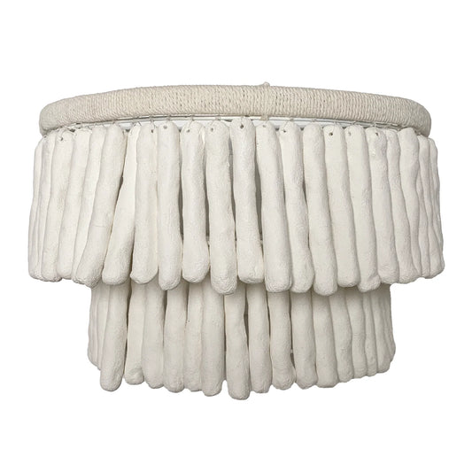 Bodel Two-Tier Clay Wall Sconce Wall Light Bisque Interiors