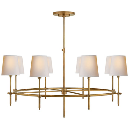 Thomas O'Brien Bryant Large Ring Chandelier - Brass Pendant Light Bloomingdales Lighting Brass  