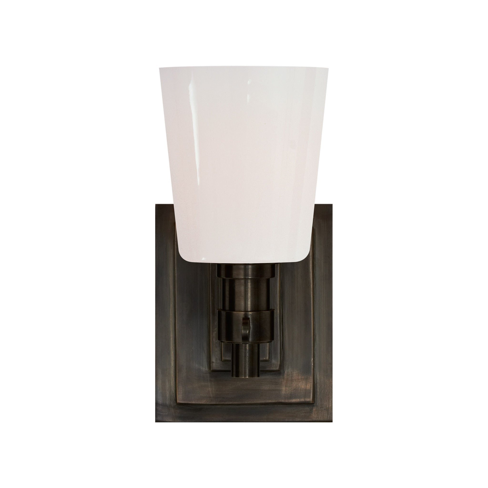 Thomas O'Brien Bryant Single Bath Wall Sconce - Bronze – Luxe Pendant ...