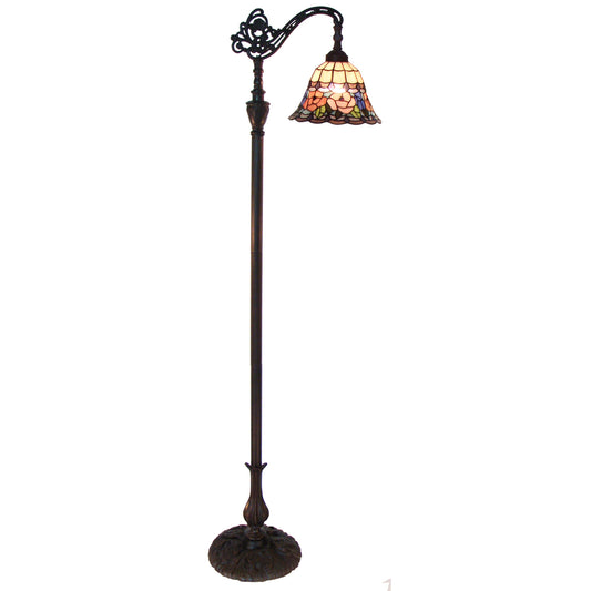 Chandell Edwardian Stained Glass Floor Lamp Floor Lamp G&G Bros