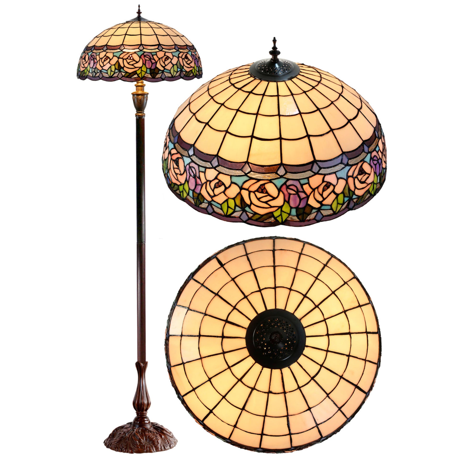 Chandell Stained Glass Floor Lamp Floor Lamp G&G Bros