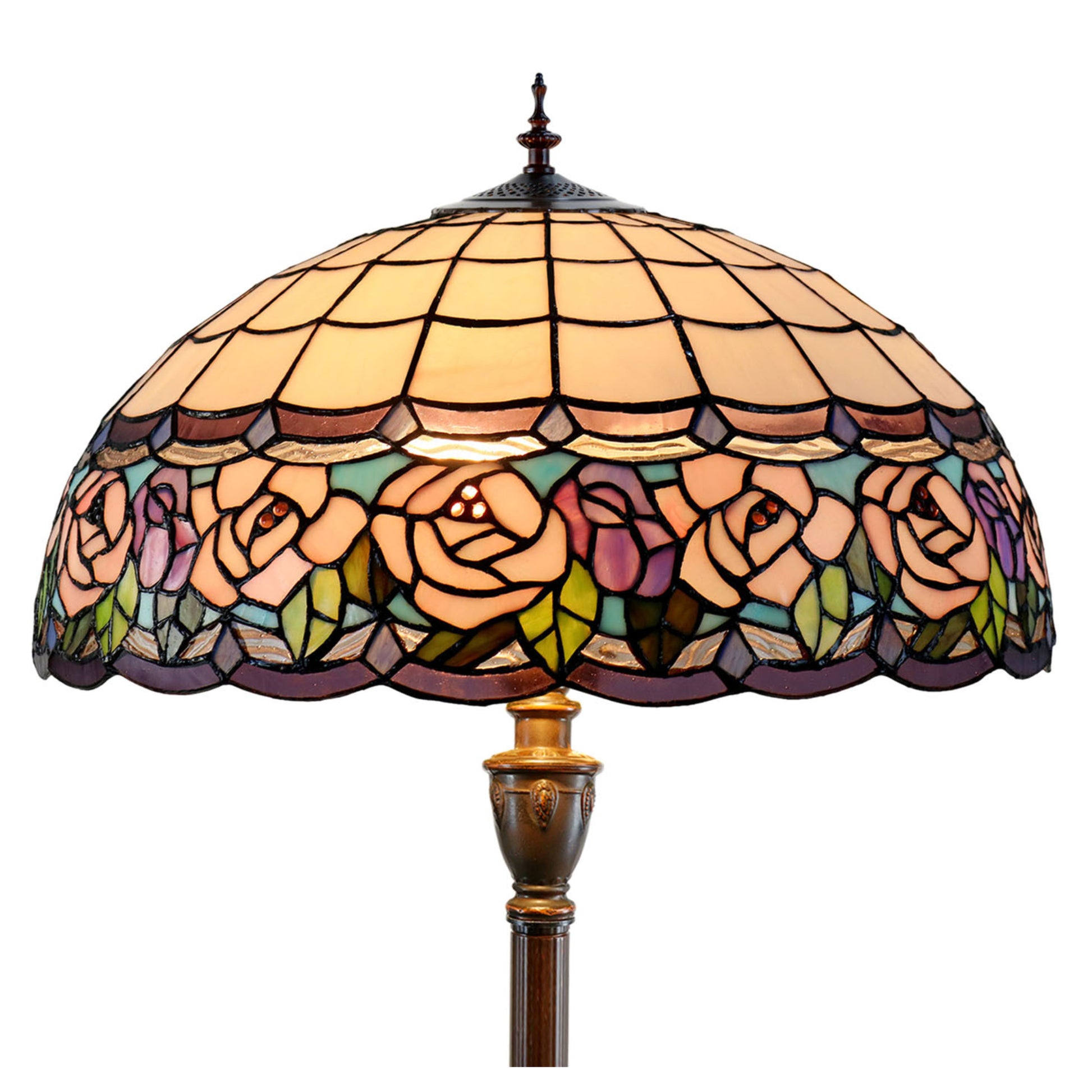 Chandell Stained Glass Floor Lamp Floor Lamp G&G Bros