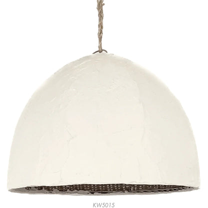 Chinara Small Clay Dome Pendant Light Pendant Light Bisque Interiors Extra Large  