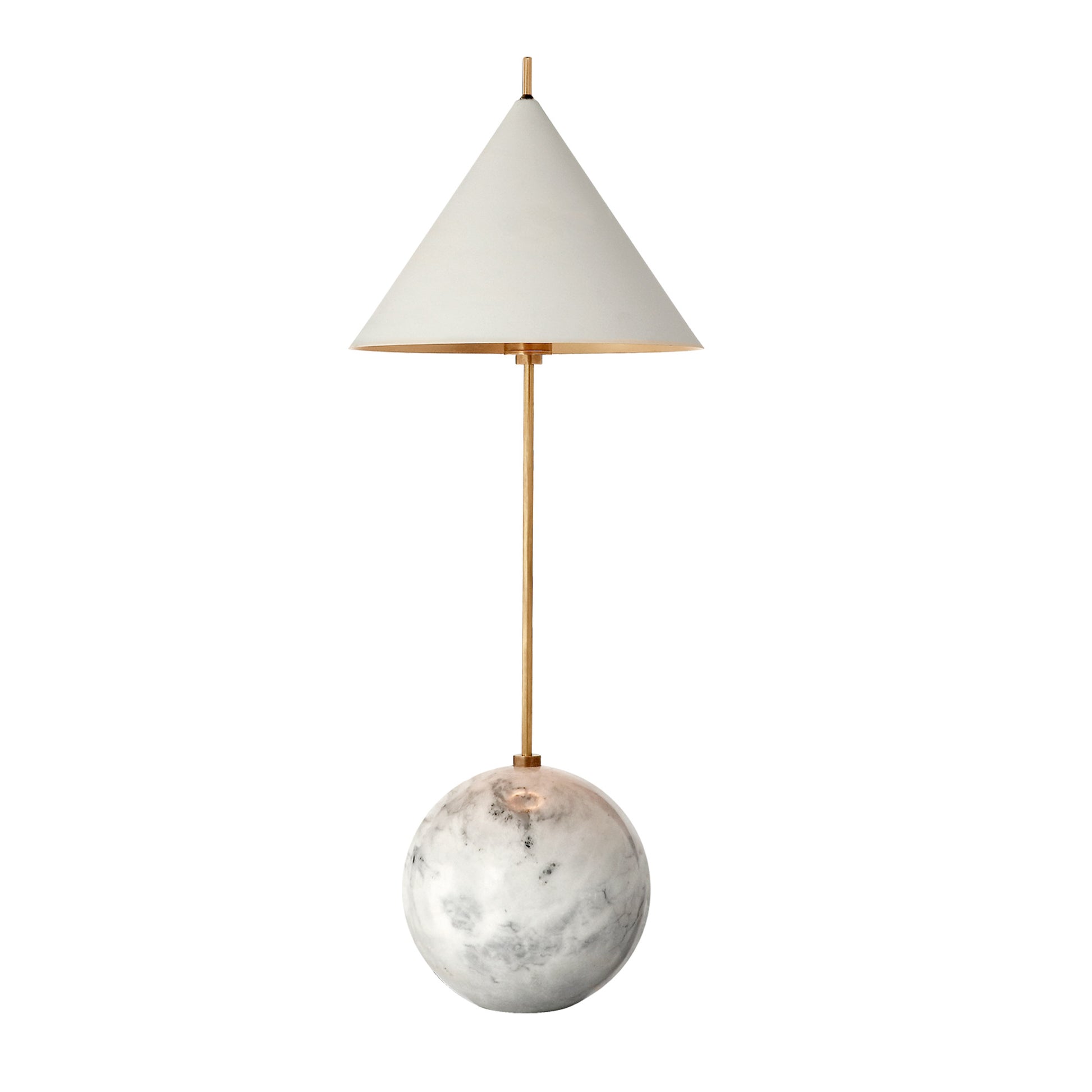 Kelly Wearstler Cleo Orb Metal Table Lamp Table Lamp Bloomingdales Lighting Brass & White