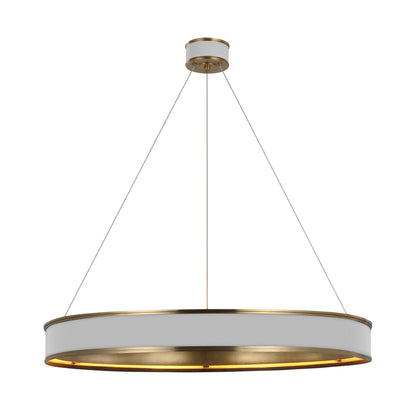 Chapman & Myers Connery 30" Ring Chandelier -  Bronze Pendant Light Bloomingdales Lighting White Large 
