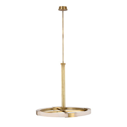 Kelly Wearstler Covet Alabaster Large Ring Chandelier - Bronze Pendant Light Bloomingdales Lighting Brass  