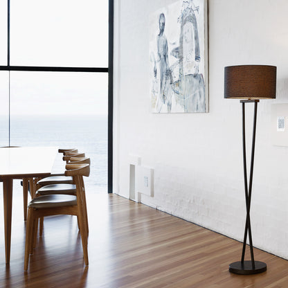 Crossover Curved Floor Lamp - Bronze Floor Lamp Bloomingdales Lighting   