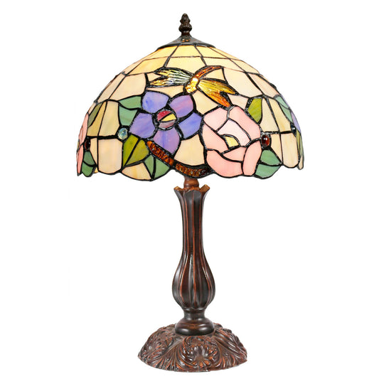 Crystal Dragonfly Stained Glass Table Lamp Table Lamp G&G Bros