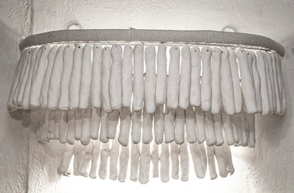Desta Three-Tier Clay Wall Sconce Wall Light Bisque Interiors