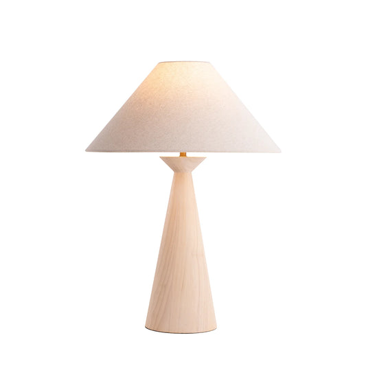 Emba Timber Tall Table Lamp Table Lamp Mayfield Lighting White