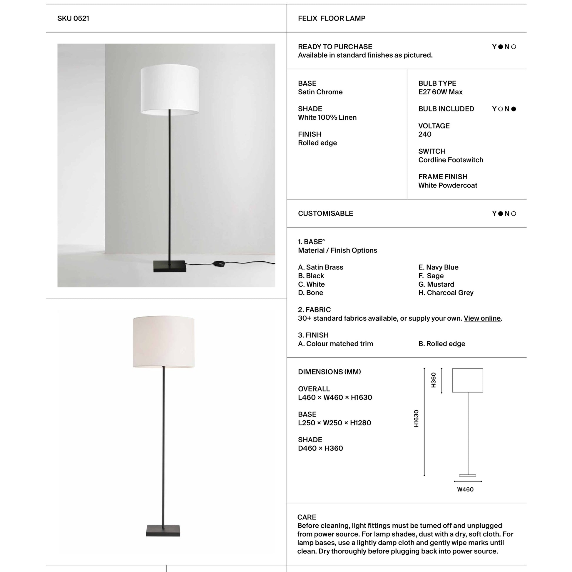 Felix Floor Lamp Floor Lamp Mayfield Lighting