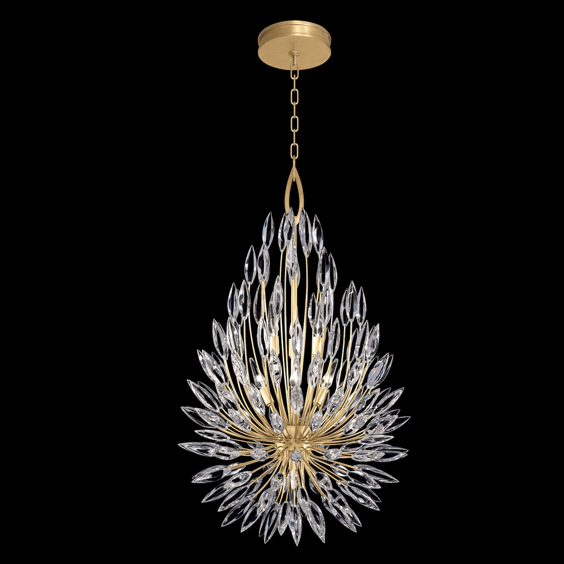 Fine Art HC Lighting Lily Buds 24" Round Pendant Light - Gold Pendant Light Bloomingdales Lighting