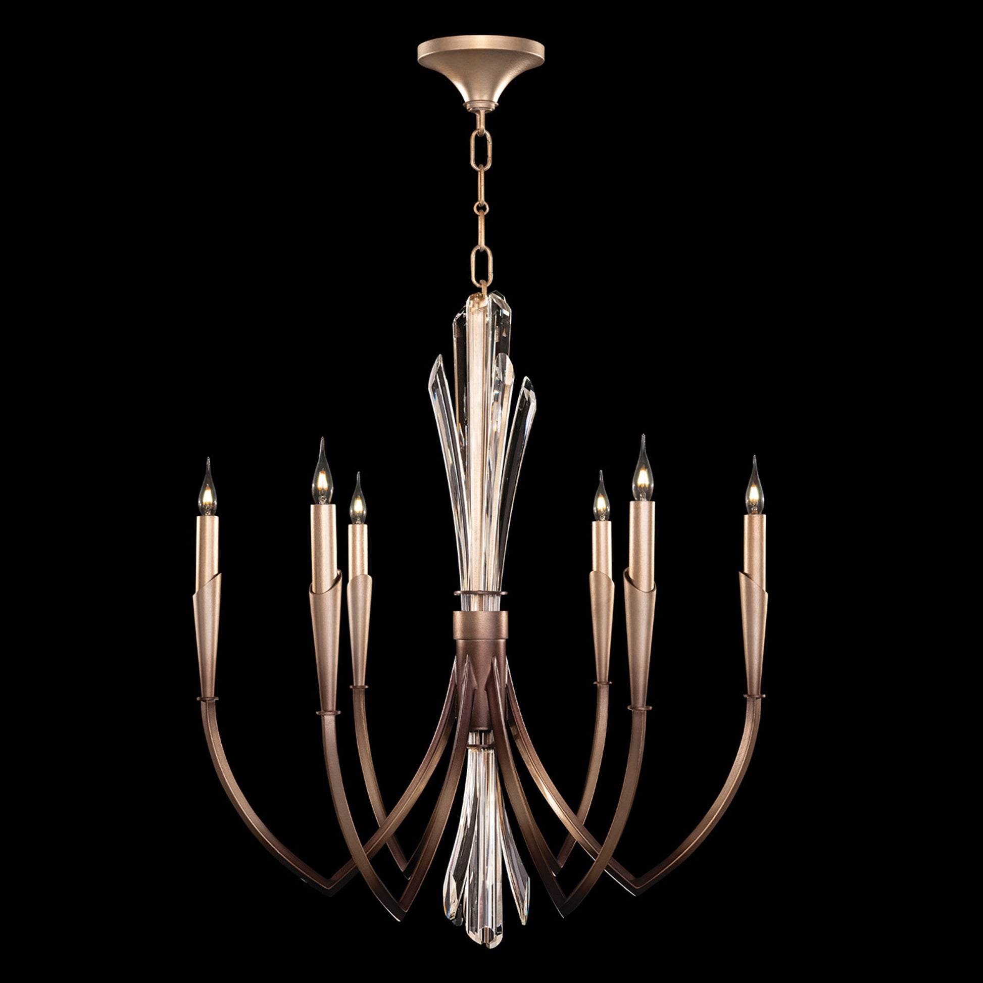 Fine Art HC Lighting Trevi 39.5" Round Chandelier - Soft Bronze Pendant Light Bloomingdales Lighting 26"