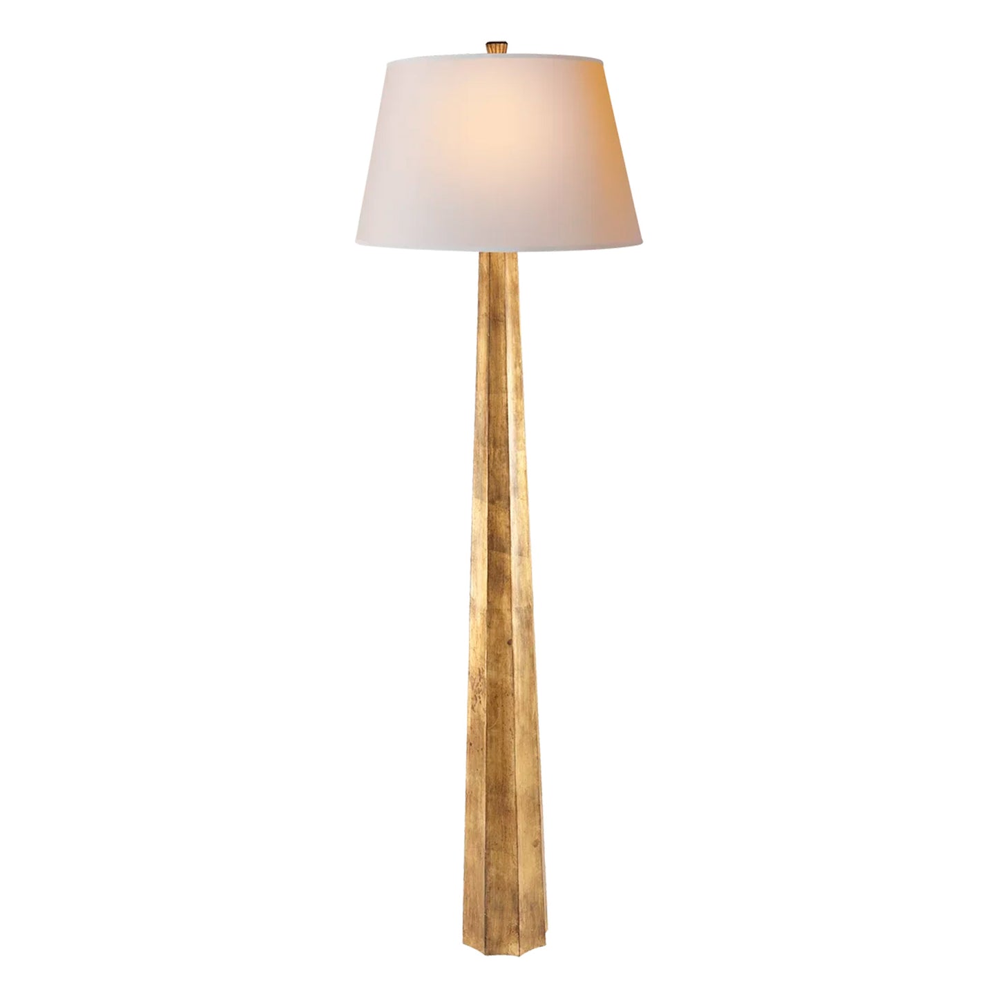 E. F. Chapman Fluted Spire Floor Lamp - Aged Iron Floor Lamp Bloomingdales Lighting Gilded Iron  