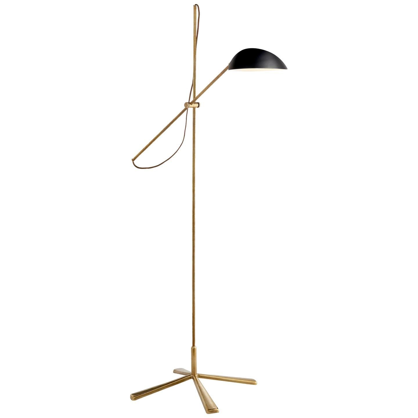 AERIN Graphic Floor Lamp - Brass & White Floor Lamp Bloomingdales Lighting Black  