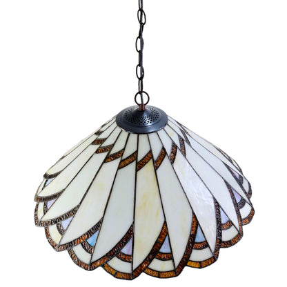 Tiffany Vermont Stained Glass Pendant Light Pendant Light G&G Bros   