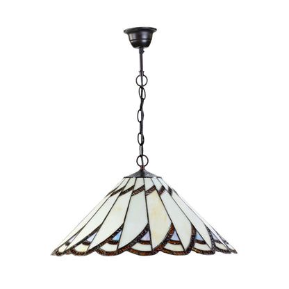 Tiffany Vermont Stained Glass Pendant Light Pendant Light G&G Bros   