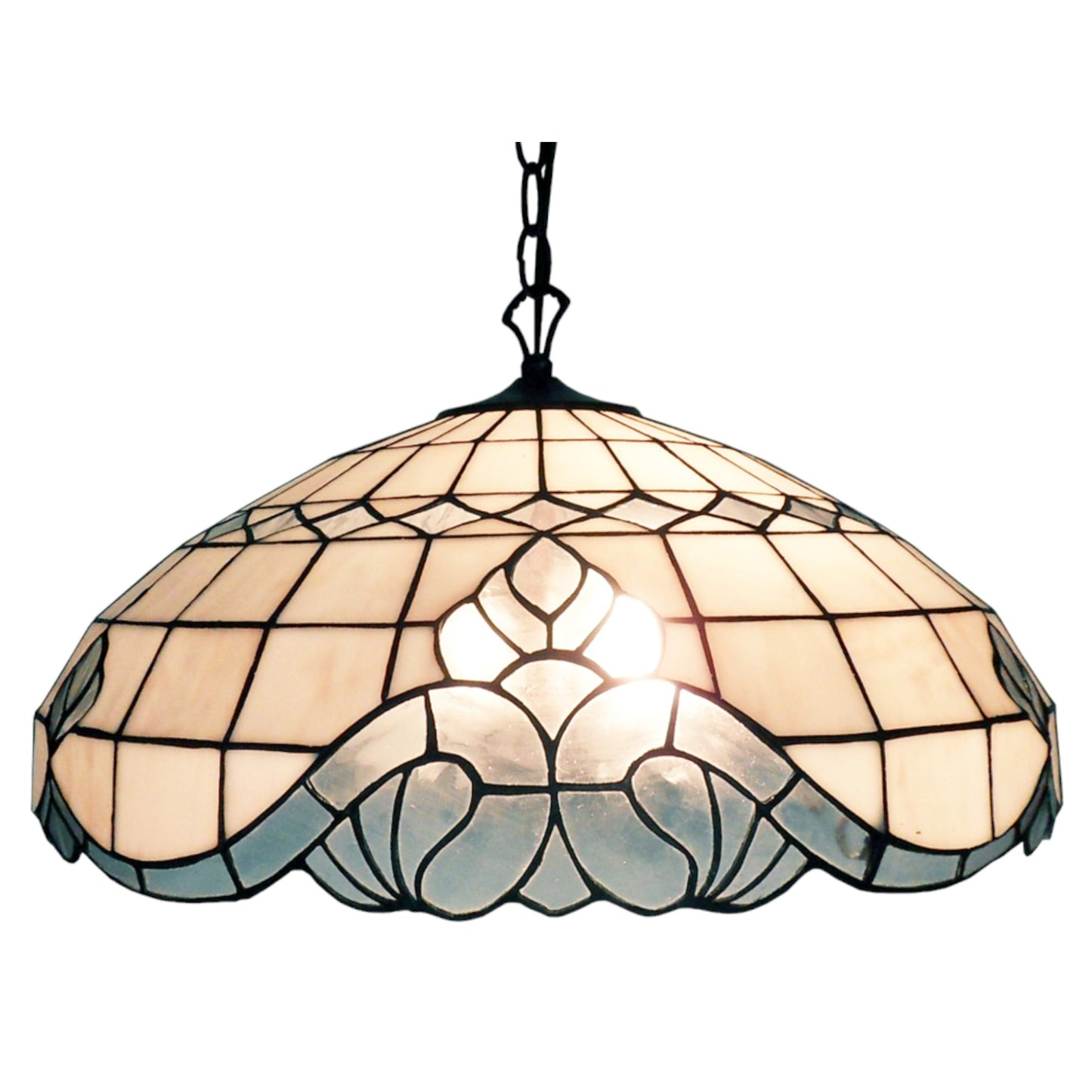 Tiffany Vienna 3-Arm Stained Glass Pendant Light Pendant Light G&G Bros Lamp  