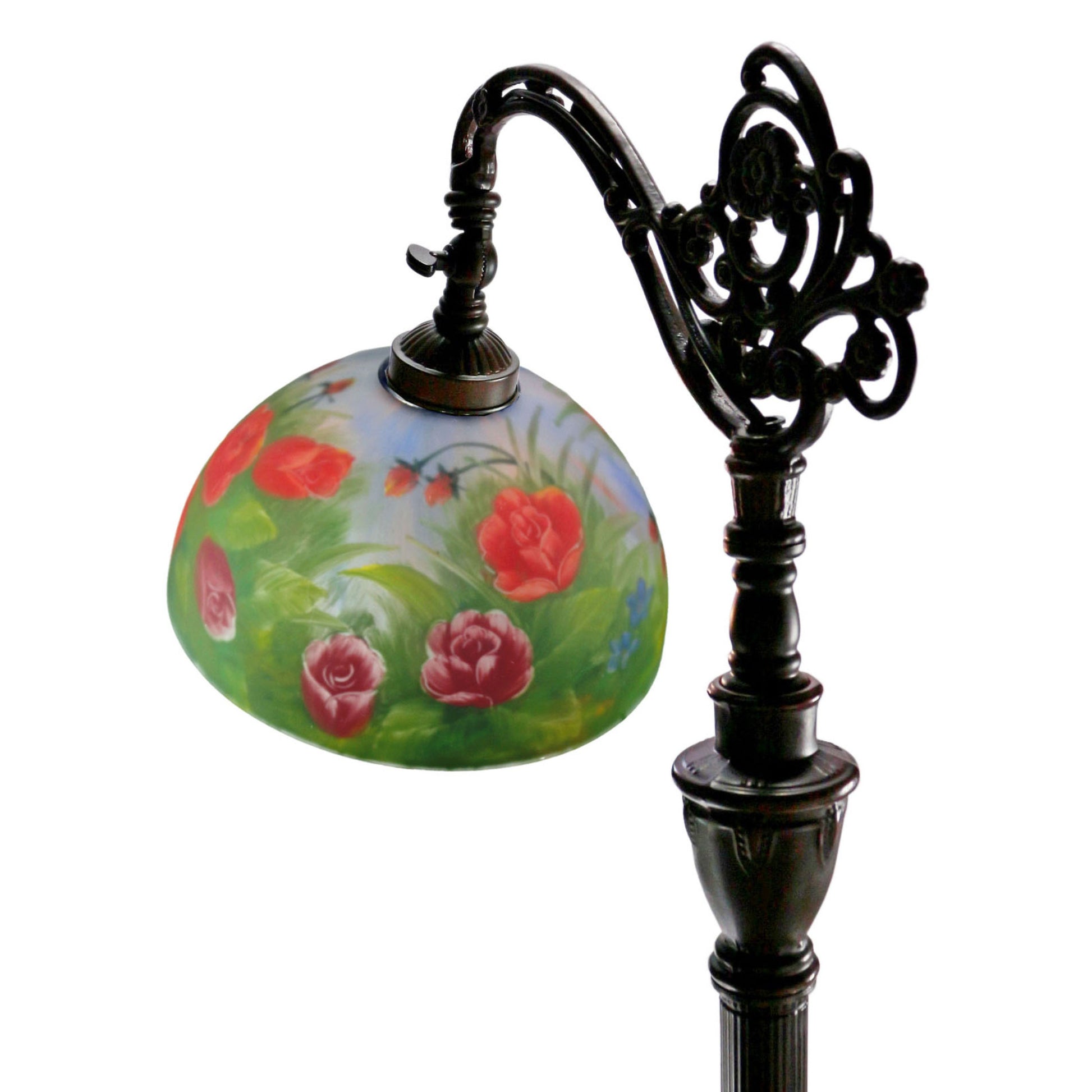 Handpainted Downbridge Stained Glass Floor Lamp Floor Lamp G&G Bros