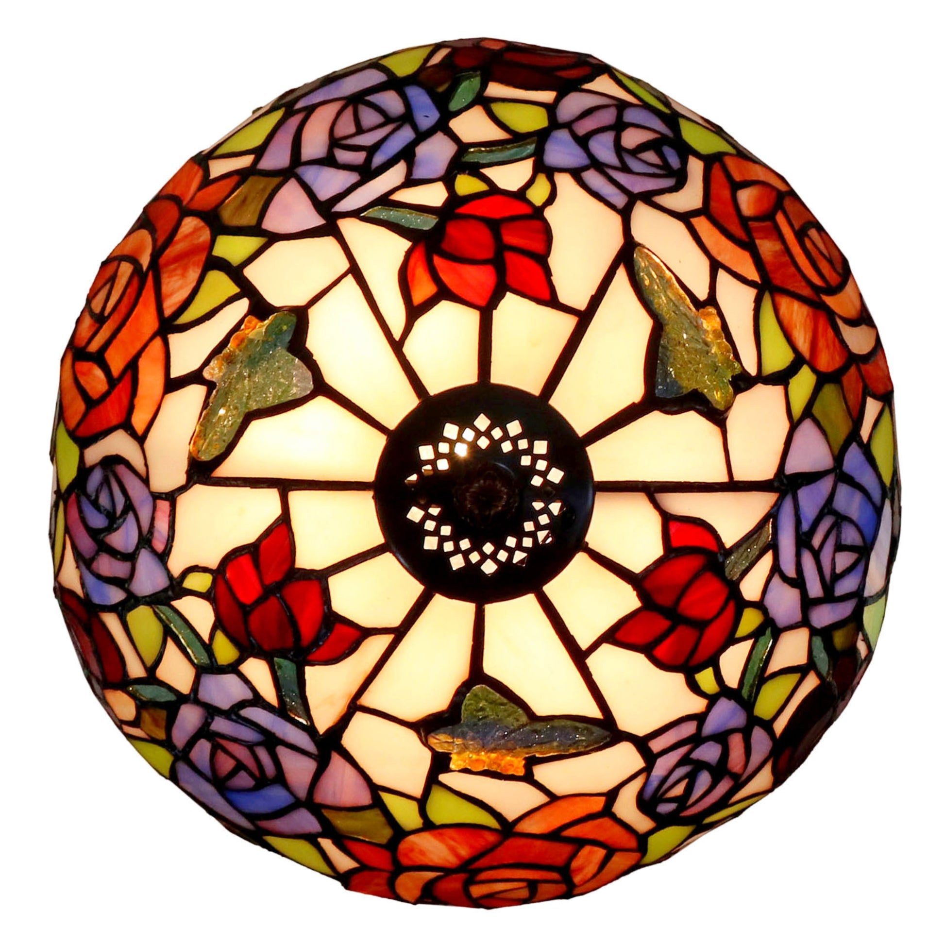 Hannah Figurine Stained Glass Table Lamp Table Lamp G&G Bros