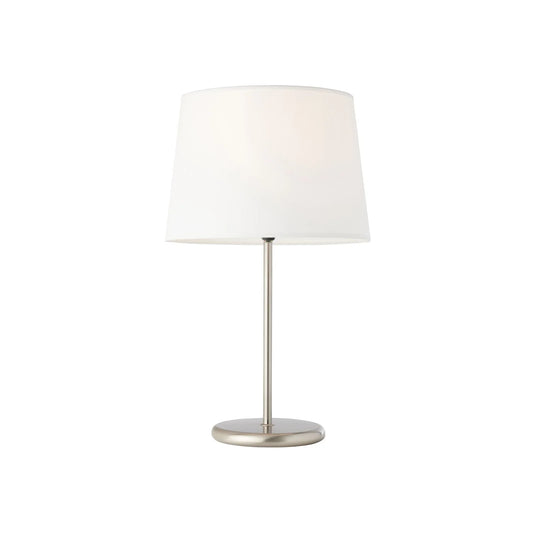 Holly Classic Brushed Chrome Table Lamp Table Lamp Mayfield Lighting