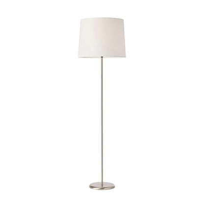 Holly Tapered Shade Floor Lamp - Brushed Chrome Floor Lamp Mayfield Lighting