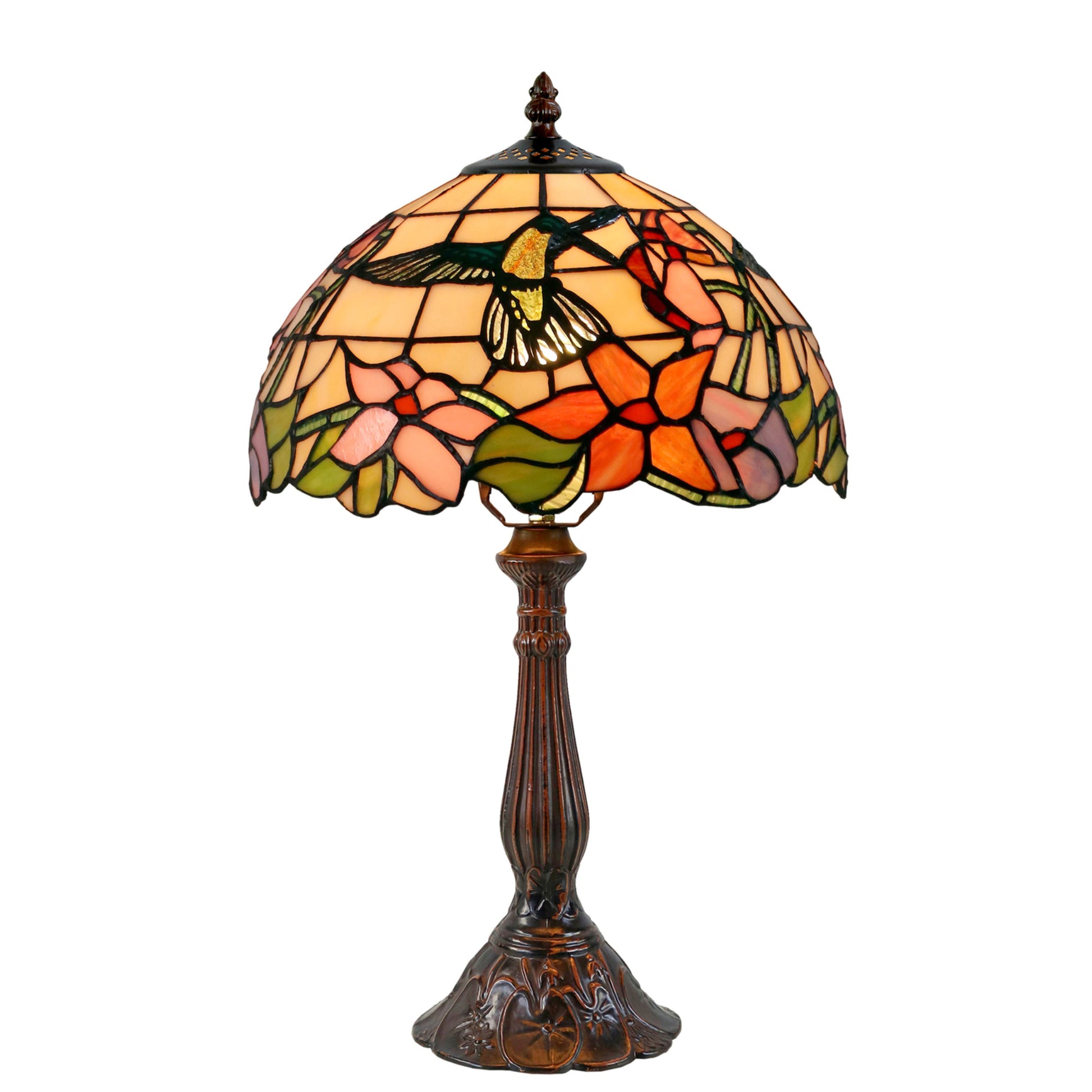 Hummingbird Leadlight Stained Glass Table Lamp Table Lamp G&G Bros