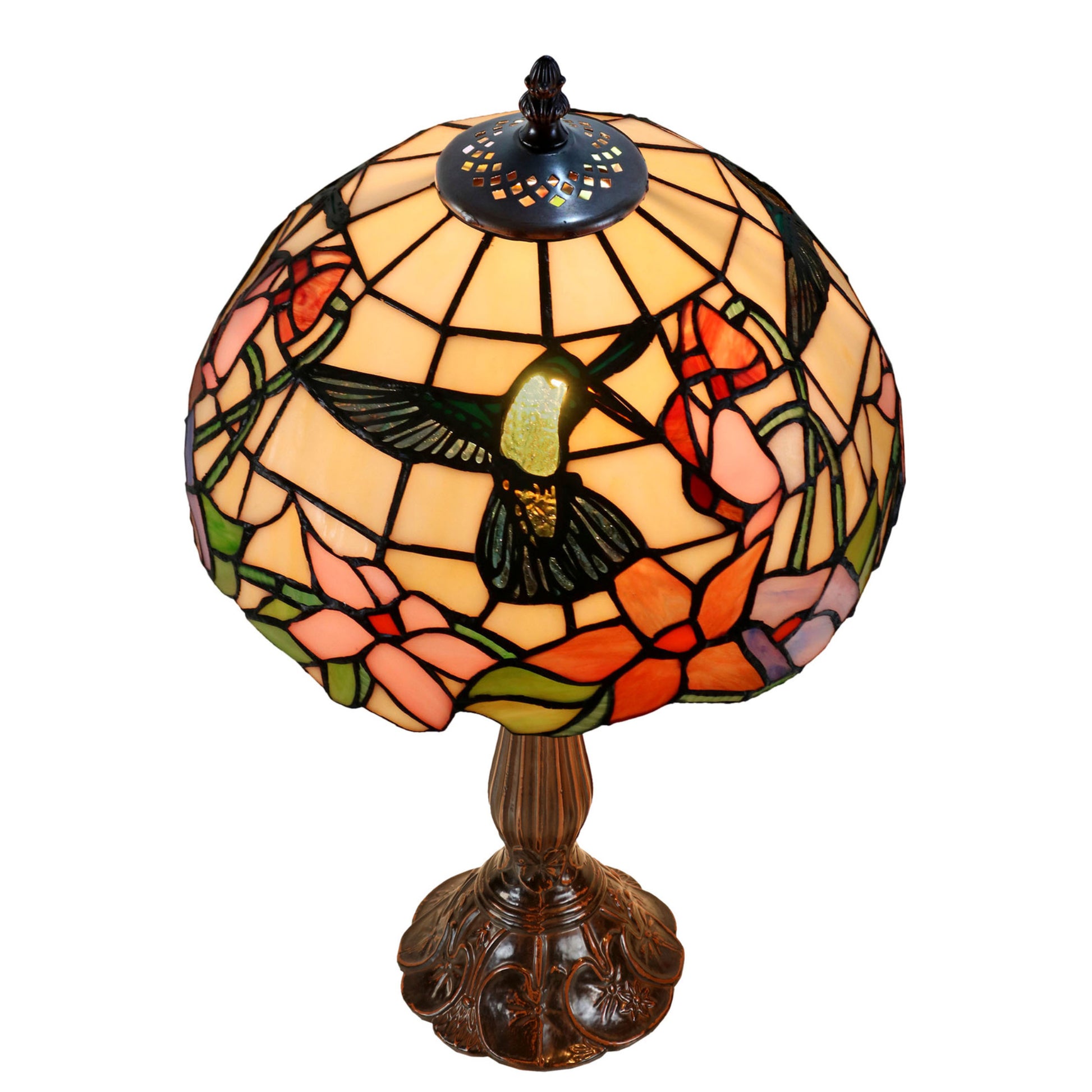 Hummingbird Leadlight Stained Glass Table Lamp Table Lamp G&G Bros