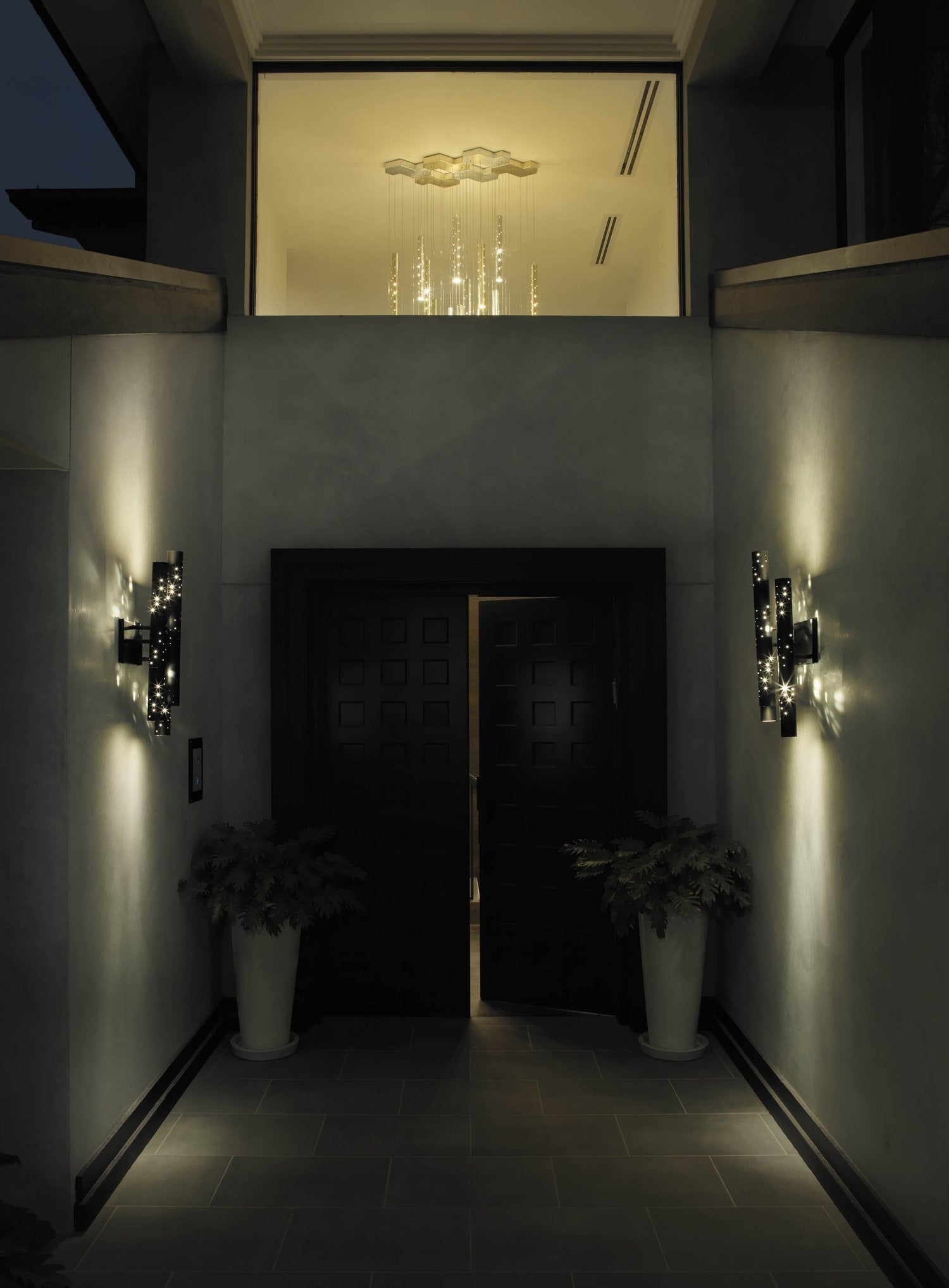 Stardust Double Fluted Wall Light Wall Light ILANEL