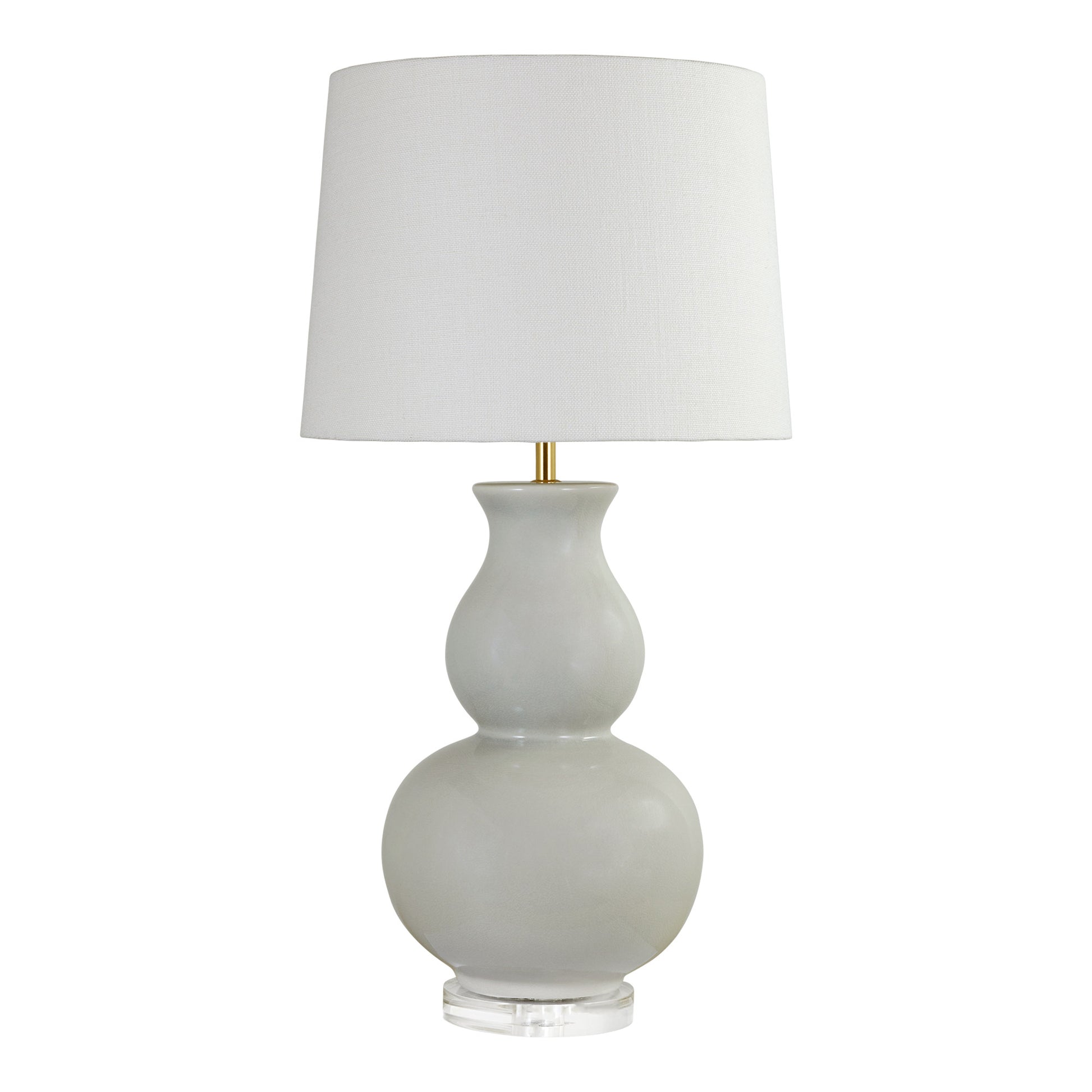 Jasmine Table Lamp - Slate Blue Table Lamp Bloomingdales Lighting Gray Mist Linen